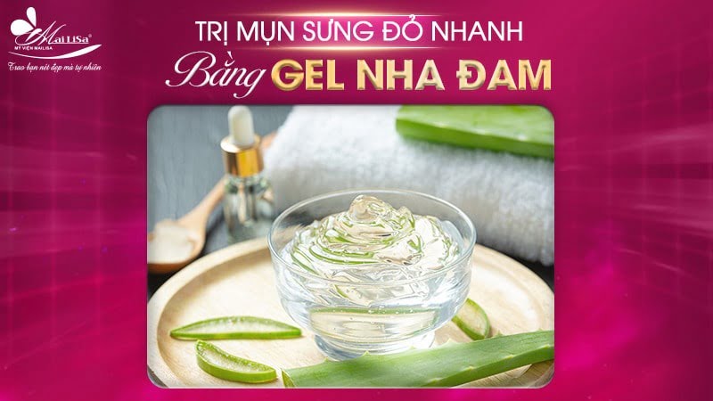 cách trị mụn sưng đỏ