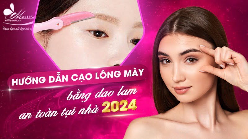 cách cạo lông mày bằng dao lam