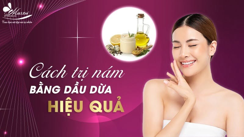 trị nám bằng dầu dừa