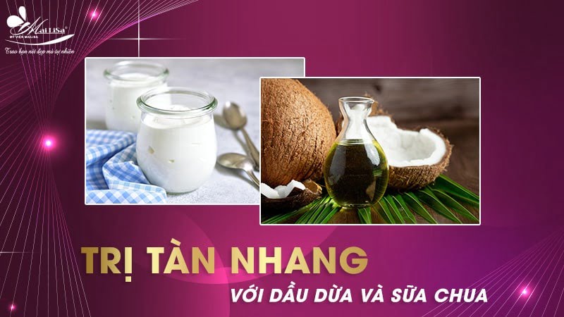 chữa tàn nhang bằng dầu dừa