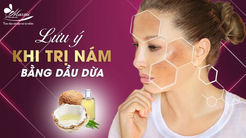 trị nám bằng dầu dừa