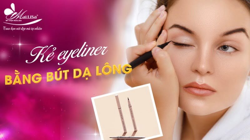 cách kẻ eyeliner