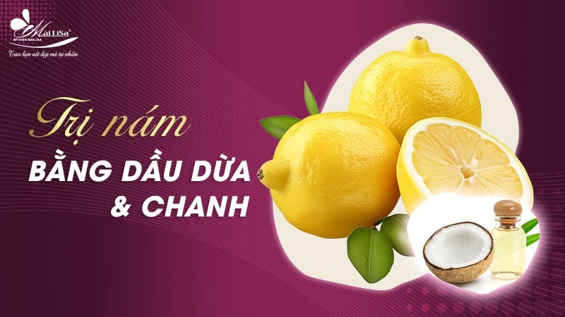 trị nám bằng dầu dừa