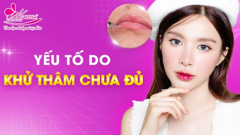 phun môi bị đốm đen