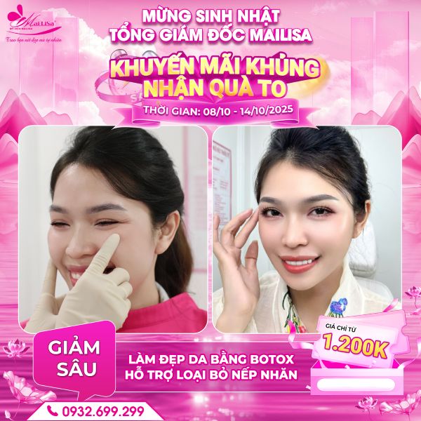 làm đẹp da bằng botox hỗ trợ loại bỏ nếp nhăn